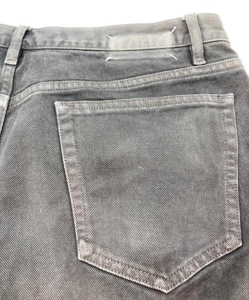 Maison Margiela（メゾンマルジェラ）Maison Margiela (メゾンマルジェラ) 後染めカットオフデニムパンツ グレー サイズ:34の古着・服飾アイテム