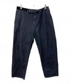 Graphpaperグラフペーパー）の古着「イージーデニムパンツ/Colorfast Denim Baggy Chef Pants」｜インディゴ
