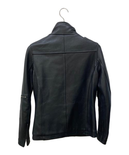 wjk（ダブルジェイケー）wjk (ダブルジェイケー) ラムレザージャケット ブラック サイズ:Sの古着・服飾アイテム