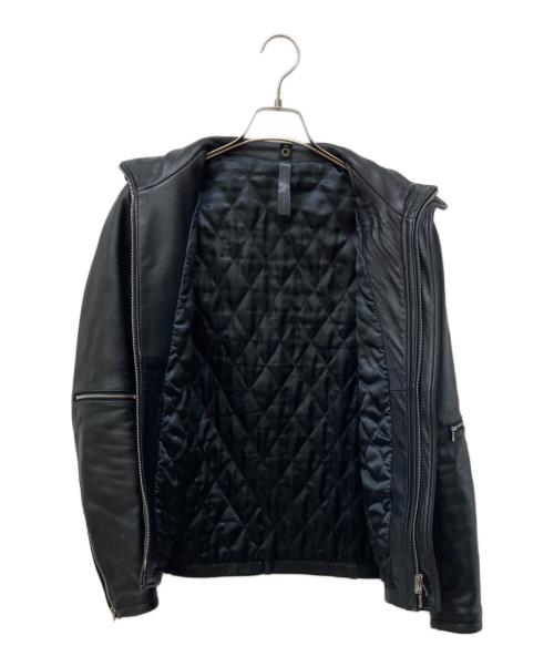 wjk（ダブルジェイケー）wjk (ダブルジェイケー) ラムレザージャケット ブラック サイズ:Sの古着・服飾アイテム