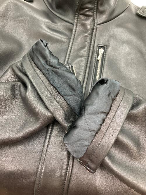 wjk（ダブルジェイケー）wjk (ダブルジェイケー) ラムレザージャケット ブラック サイズ:Sの古着・服飾アイテム