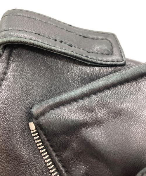 wjk（ダブルジェイケー）wjk (ダブルジェイケー) ラムレザージャケット ブラック サイズ:Sの古着・服飾アイテム