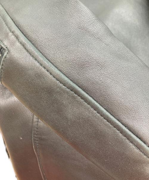 wjk（ダブルジェイケー）wjk (ダブルジェイケー) ラムレザージャケット ブラック サイズ:Sの古着・服飾アイテム