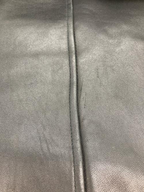 wjk（ダブルジェイケー）wjk (ダブルジェイケー) ラムレザージャケット ブラック サイズ:Sの古着・服飾アイテム