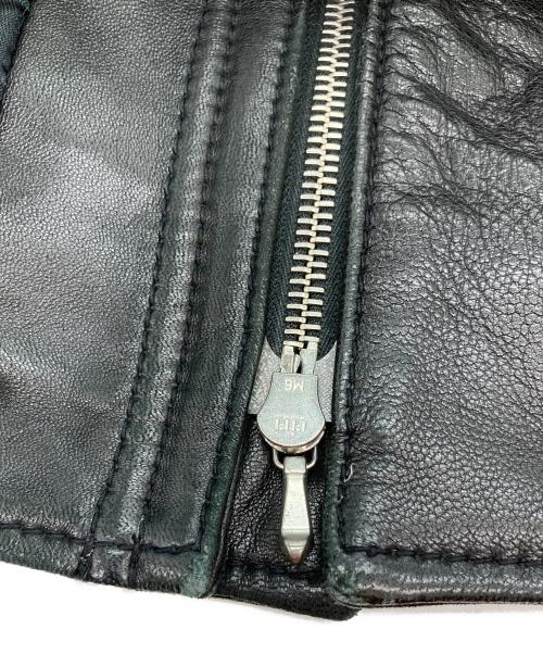 wjk（ダブルジェイケー）wjk (ダブルジェイケー) ラムレザージャケット ブラック サイズ:Sの古着・服飾アイテム