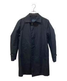 MACKINTOSH PHILOSOPHY（マッキントッシュ フィロソフィー）の古着「ライナー付ゴム引きステンカラーコート」｜ブラック