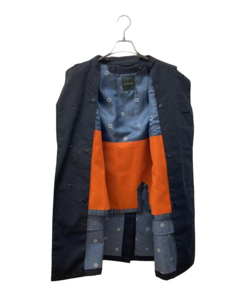 MACKINTOSH PHILOSOPHY（マッキントッシュ フィロソフィー）MACKINTOSH PHILOSOPHY (マッキントッシュ フィロソフィー) ライナー付ゴム引きステンカラーコート ブラック サイズ:Ⅿの古着・服飾アイテム