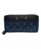 LOUIS VUITTONルイ ヴィトン）の古着「ジッピーウォレット」｜ブラック×ブルー