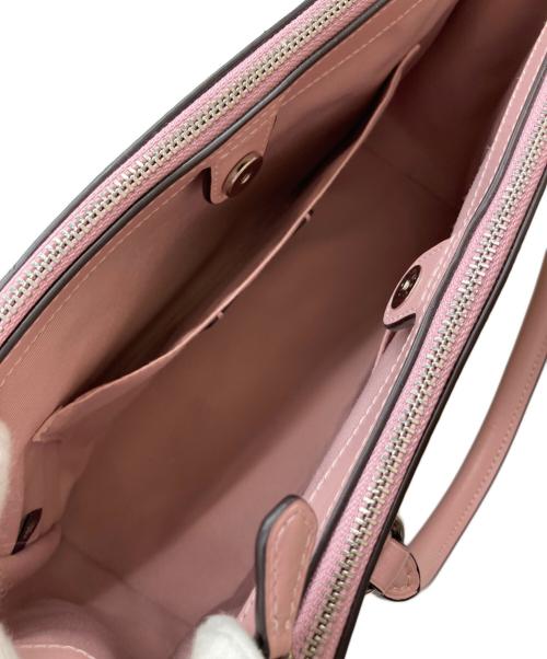 COACH（コーチ）COACH (コーチ) 2WAYショルダーバッグ ピンク×ベージュの古着・服飾アイテム