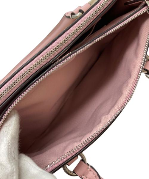 COACH（コーチ）COACH (コーチ) 2WAYショルダーバッグ ピンク×ベージュの古着・服飾アイテム