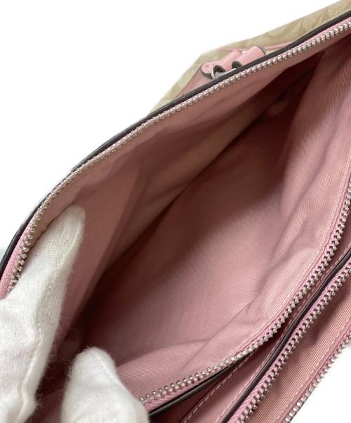 COACH（コーチ）COACH (コーチ) 2WAYショルダーバッグ ピンク×ベージュの古着・服飾アイテム