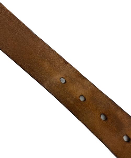 GUCCI（グッチ）GUCCI (グッチ) スネークプリントレザーベルト/GGスプリーム キャンバス ベルト ブラウンの古着・服飾アイテム