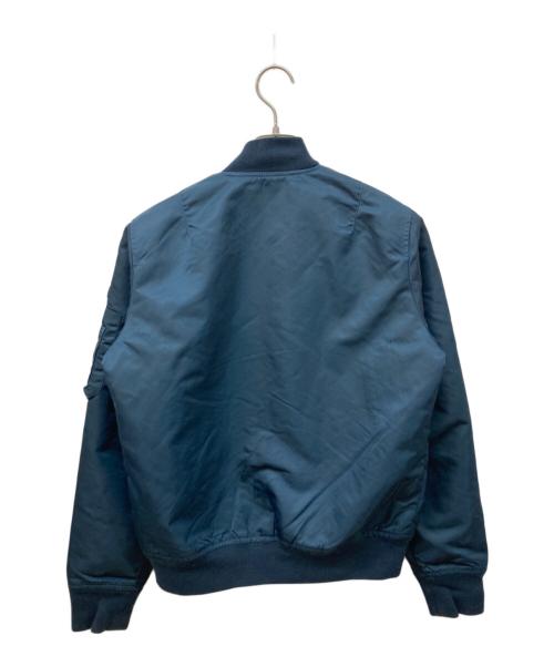 Schott（ショット）Schott (ショット) ナイロンフライトジャケット ブルー サイズ:Ⅼの古着・服飾アイテム