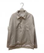 HELMUT LANGヘルムートラング）の古着「パデッドPOシャツ」｜ピンクベージュ