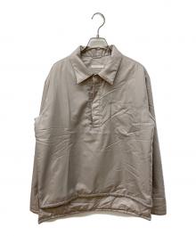 HELMUT LANG（ヘルムートラング）の古着「パデッドPOシャツ」｜ピンクベージュ