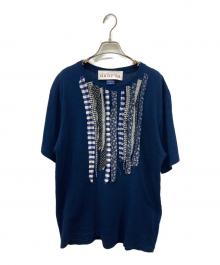 dahl'ia（ダリア）の古着「フリルリメイクTシャツ」｜ネイビー