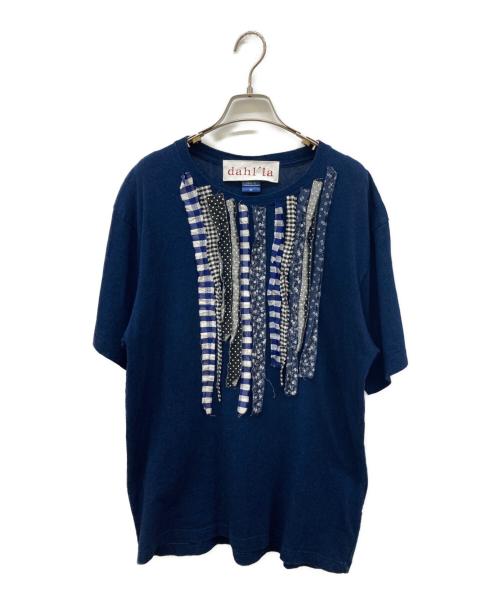 dahl'ia（ダリア）dahl'ia (ダリア) フリルリメイクTシャツ ネイビー サイズ:Mの古着・服飾アイテム