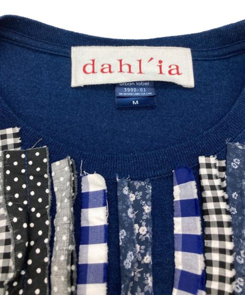dahl'ia（ダリア）dahl'ia (ダリア) フリルリメイクTシャツ ネイビー サイズ:Mの古着・服飾アイテム