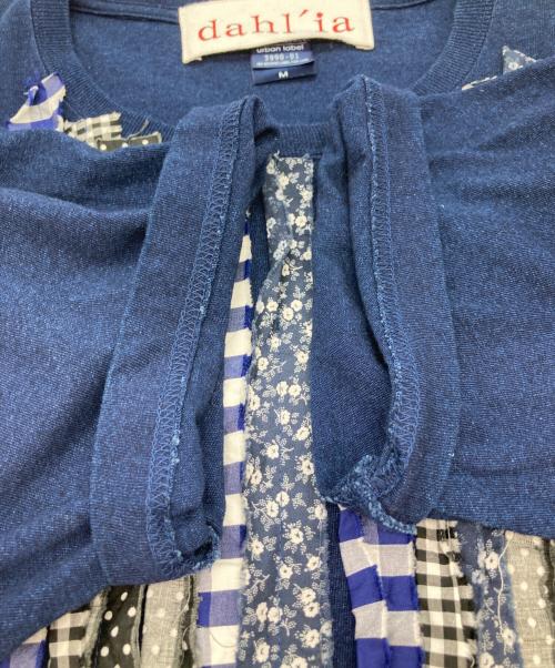 dahl'ia（ダリア）dahl'ia (ダリア) フリルリメイクTシャツ ネイビー サイズ:Mの古着・服飾アイテム