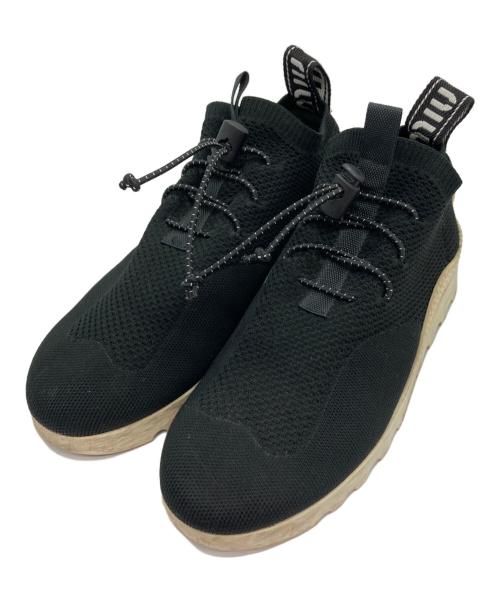 MIU MIU（ミュウミュウ）MIU MIU (ミュウミュウ) メッシュソックススニーカー ブラック サイズ: 36 1/2の古着・服飾アイテム