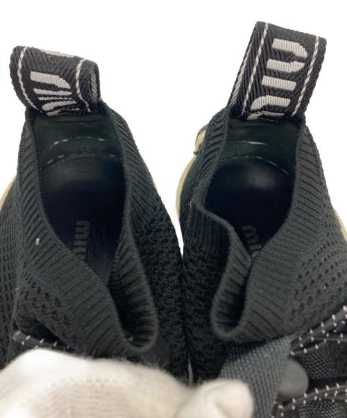 MIU MIU（ミュウミュウ）MIU MIU (ミュウミュウ) メッシュソックススニーカー ブラック サイズ: 36 1/2の古着・服飾アイテム