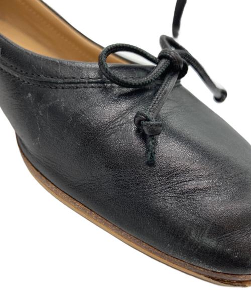 MM6 Maison Margiela（エムエムシックスメゾンマルジェラ）MM6 Maison Margiela (エムエムシックスメゾンマルジェラ) レザーパンプス/アナトミックバレリーナシューズ ブラック サイズ:36の古着・服飾アイテム