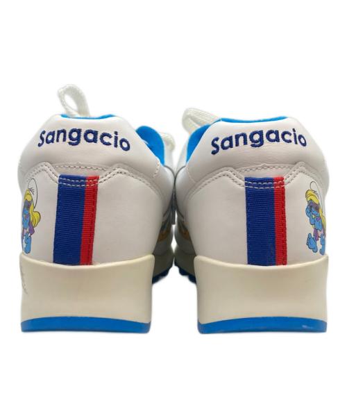 Sangacio（サンガッチョ）SANGACIO (サンガッチョ) ローカットスニーカー/にゅ～ず ホワイト×ブルー サイズ:26の古着・服飾アイテム