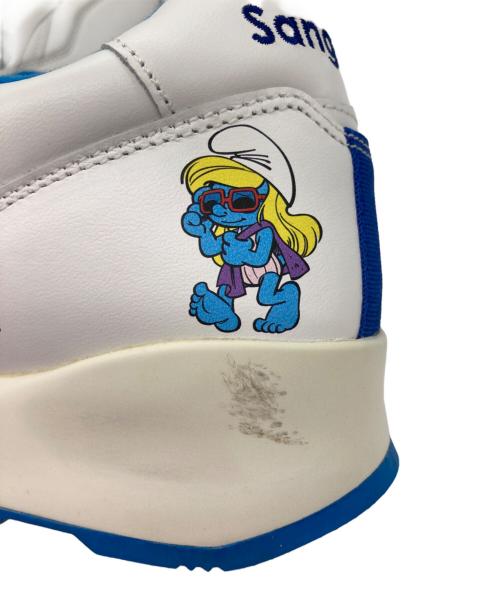 Sangacio（サンガッチョ）SANGACIO (サンガッチョ) ローカットスニーカー/にゅ～ず ホワイト×ブルー サイズ:26の古着・服飾アイテム