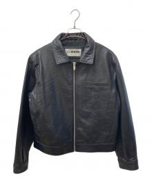 ZARA×RHUIGI（ザラ×リューギ）の古着「レザージャケット」｜ブラック