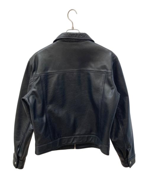 ZARA（ザラ）ZARA (ザラ) RHUIGI (リューギ) レザージャケット ブラック サイズ:XLの古着・服飾アイテム