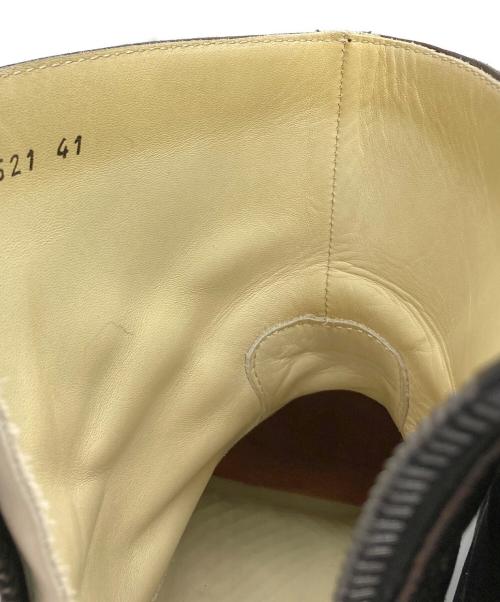 Junhashimoto（ジュンハシモト）junhashimoto (ジュンハシモト) バックジップレザーブーツ ブラック サイズ:41の古着・服飾アイテム