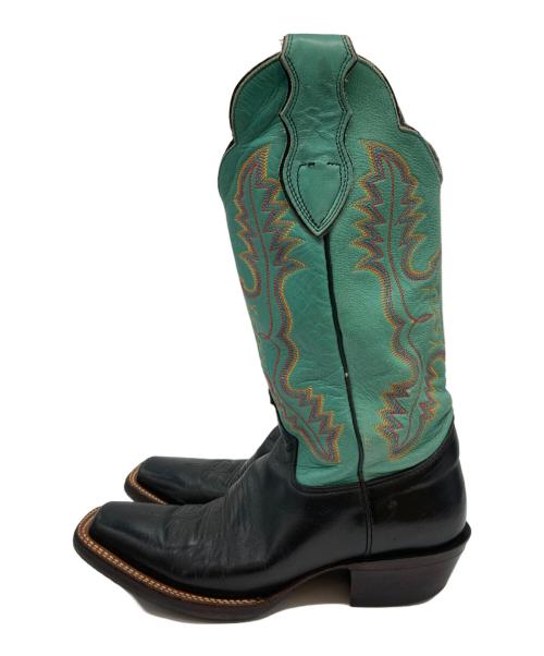 JUSTIN（ジャスティン）JUSTIN (ジャスティン) ウェスタンブーツ ブルー サイズ:6 1/2の古着・服飾アイテム