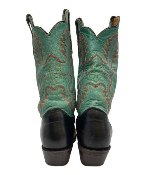 JUSTIN（ジャスティン）JUSTIN (ジャスティン) ウェスタンブーツ ブルー サイズ:6 1/2の古着・服飾アイテム