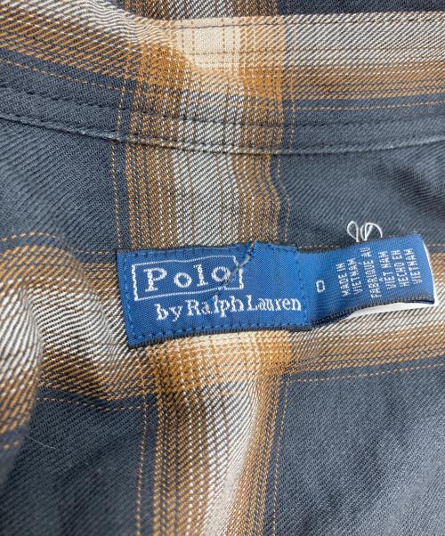 POLO RALPH LAUREN（ポロ・ラルフローレン）POLO RALPH LAUREN (ポロ・ラルフローレン) チェックシャツワンピース ブラウン×ブラックの古着・服飾アイテム