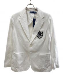 POLO RALPH LAUREN（ポロ・ラルフローレン）の古着「ワッペンテーラードジャケット」｜ホワイト