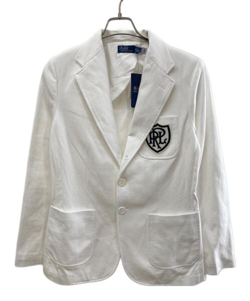 POLO RALPH LAUREN（ポロ・ラルフローレン）POLO RALPH LAUREN (ポロ・ラルフローレン) ワッペンテーラードジャケット ホワイト サイズ:6の古着・服飾アイテム