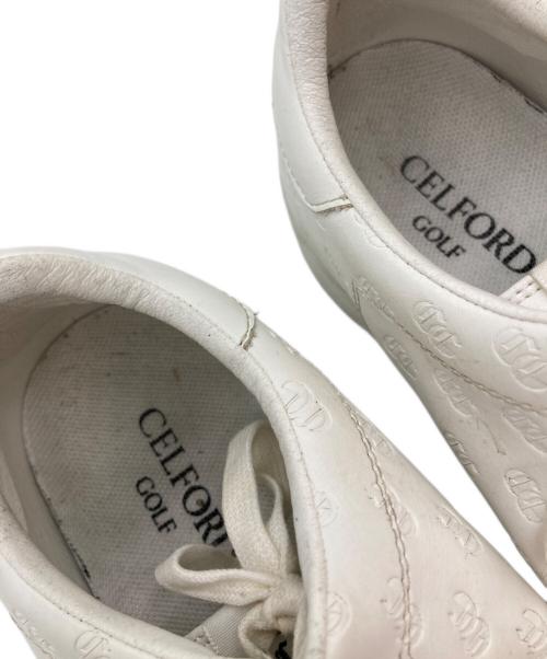 CELFORD（セルフォード）CELFORD (セルフォード) レザースニーカー ホワイト サイズ:24.5の古着・服飾アイテム