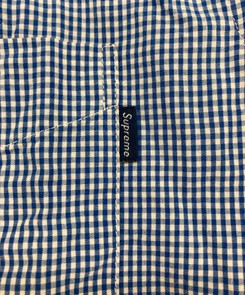 SUPREME（シュプリーム）Supreme (シュプリーム) ギンガムチェックシャツ ブルー サイズ:Sの古着・服飾アイテム