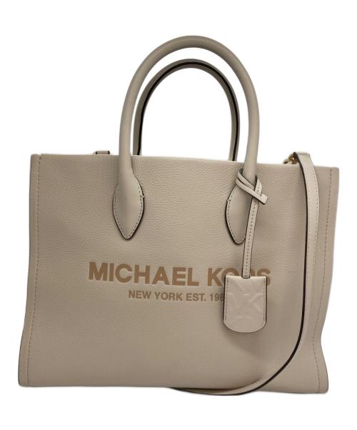 MICHAEL KORS（マイケル・コース）MICHAEL KORS (マイケル・コース) ハンドバッグ/ミレラ ミディアム EW トート アイボリーの古着・服飾アイテム