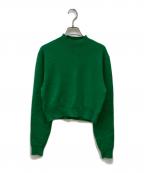 CABANキャバン）の古着「クロップドモックネックプルオーバー」｜グリーン