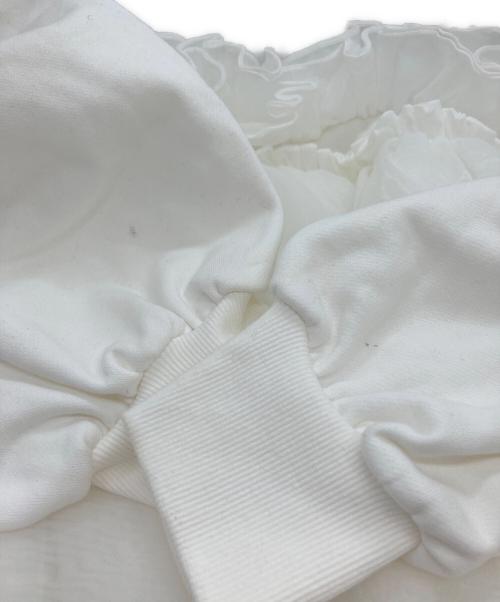 Bibiy.（ビビィ）Bibiy. (ビビィ) ANGELICA SWEATSHIRT/フリルスウェット ホワイト サイズ:Freeの古着・服飾アイテム