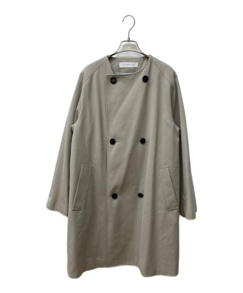 GALERIE VIE（ギャルリーヴィー）GALERIE VIE (ギャルリーヴィー) コットンウールギャバジン カラーレストレンチコート ベージュ サイズ:Freeの古着・服飾アイテム