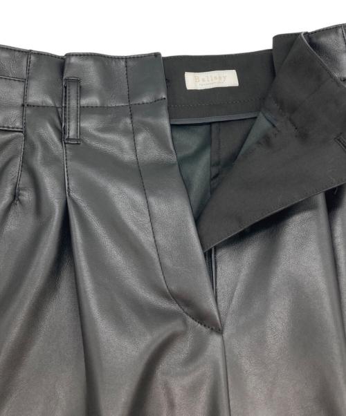 BALLSEY（ボールジィ）BALLSEY (ボールジィ) レザーライククロス サイドタブパンツ ブラック サイズ:34の古着・服飾アイテム