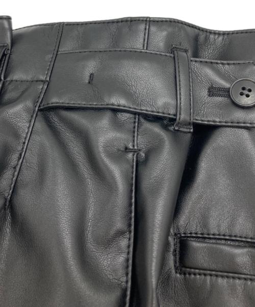 BALLSEY（ボールジィ）BALLSEY (ボールジィ) レザーライククロス サイドタブパンツ ブラック サイズ:34の古着・服飾アイテム