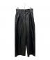 BALLSEY（ボールジィ）の古着「レザーライククロス サイドタブパンツ」｜ブラック