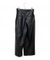 BALLSEY (ボールジィ) レザーライククロス サイドタブパンツ ブラック サイズ:34：7000円