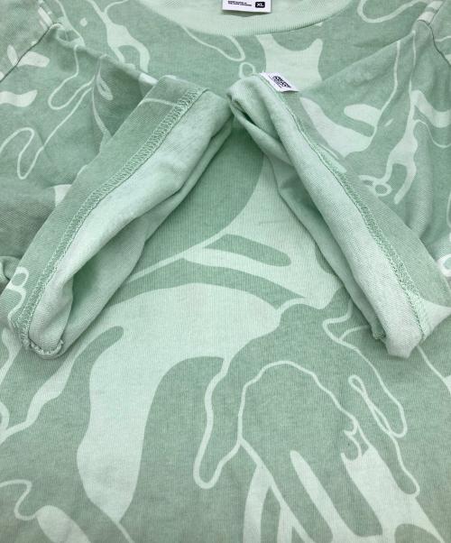 Aape BY A BATHING APE（エーエイプ バイ アベイシングエイプ）AAPE BY A BATHING APE (エーエイプ バイ アベイシングエイプ) ラバーワッペンカモ柄Tシャツ グリーン サイズ:XLの古着・服飾アイテム