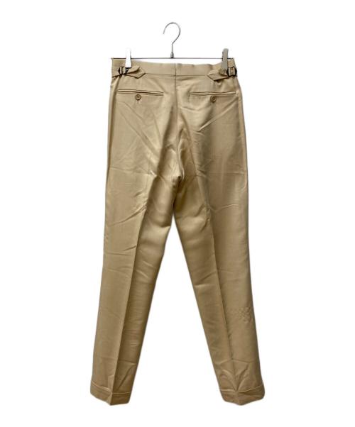 RALPH LAUREN Purple Label（ラルフ ローレン パープル レーベル）RALPH LAUREN PURPLE LABEL (ラルフ ローレン パープル レーベル) シルクスラックス ベージュ サイズ:28の古着・服飾アイテム