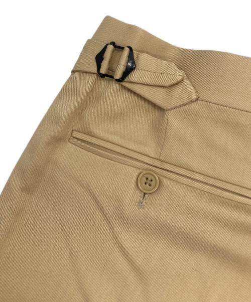 RALPH LAUREN Purple Label（ラルフ ローレン パープル レーベル）RALPH LAUREN PURPLE LABEL (ラルフ ローレン パープル レーベル) シルクスラックス ベージュ サイズ:28の古着・服飾アイテム