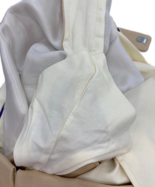 RALPH LAUREN Purple Label（ラルフ ローレン パープル レーベル）RALPH LAUREN PURPLE LABEL (ラルフ ローレン パープル レーベル) シルクスラックス ベージュ サイズ:28の古着・服飾アイテム